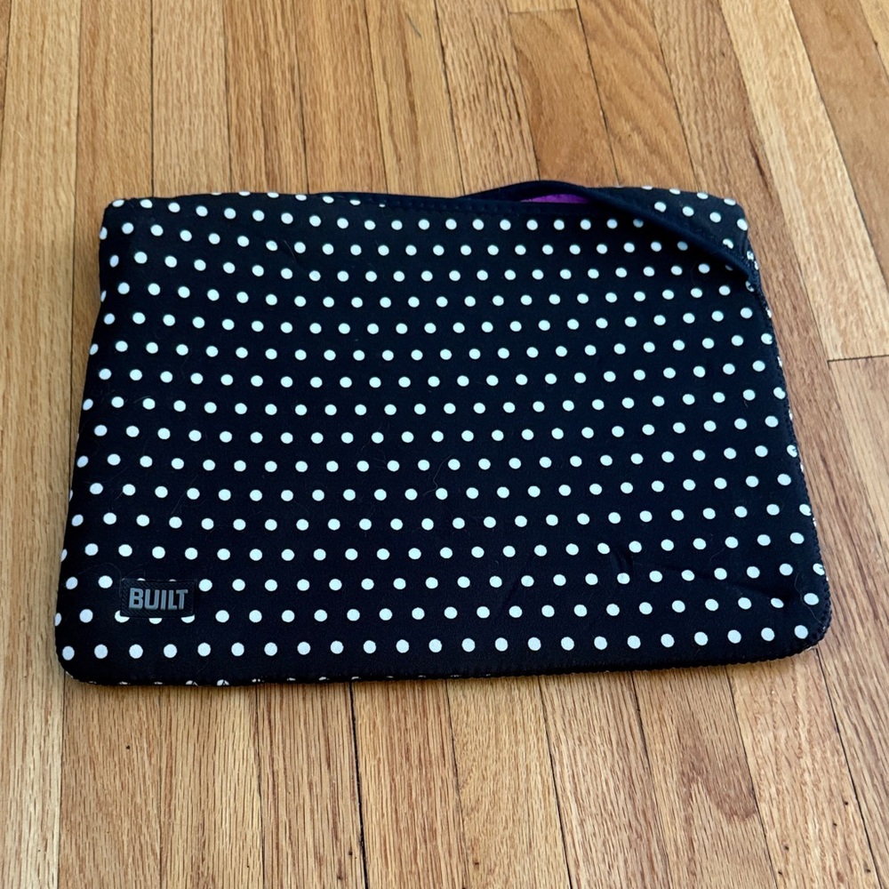 Built Black and White Polka Dot Electronics Sleeve
